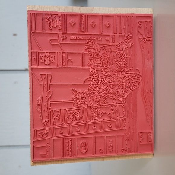 Large Cat Stamp #90251 Federick the Literate Stamps Happen Inc Charles Wysocki - Picture 6 of 11